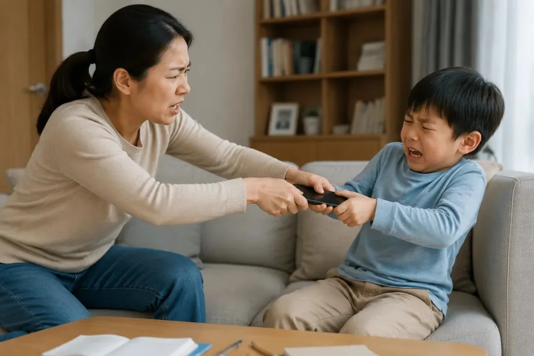 家长与孩子因手机使用发生争执